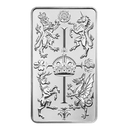 The Royal Celebration 10oz Silver Bullion Minted Bar