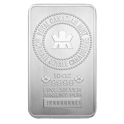 Royal Canadian Mint 10oz Silver Bar